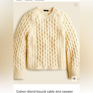Cotton bouclé sweater